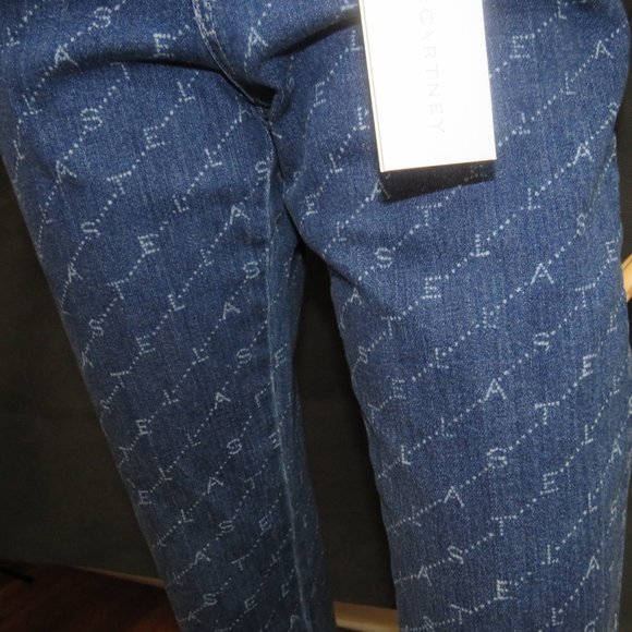 Stella McCartney Denim Skinny Jeans  with Logo. - Picture 2 of 7